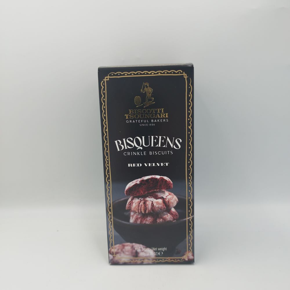 BISCOTTI TSOUNGARI, BISQUEENS, RED VELVET, 180g