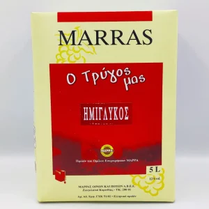 ΜΑΡΡΑΣ, ΕΡΥΘΡΟ, ΗΜΙΓΛΥΚΟ, ΑΣΚΟΣ, (5Lt)