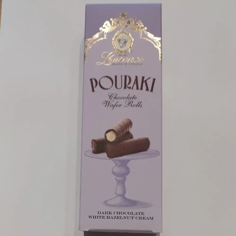 LAURENCE, GALERIE DE CHOCOLAT, ΠΟΥΡΑΚΙ ΜΕ ΜΑΥΡΗ ΣΟΚΟΛΑΤΑ & ΠΡΑΛΙΝΑ, 120gr 1