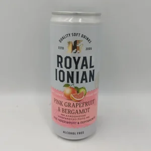 Royal Ionian Pink Grapefruit Bergamot, 330ml, Winepoems.gr, Cava Gkafa